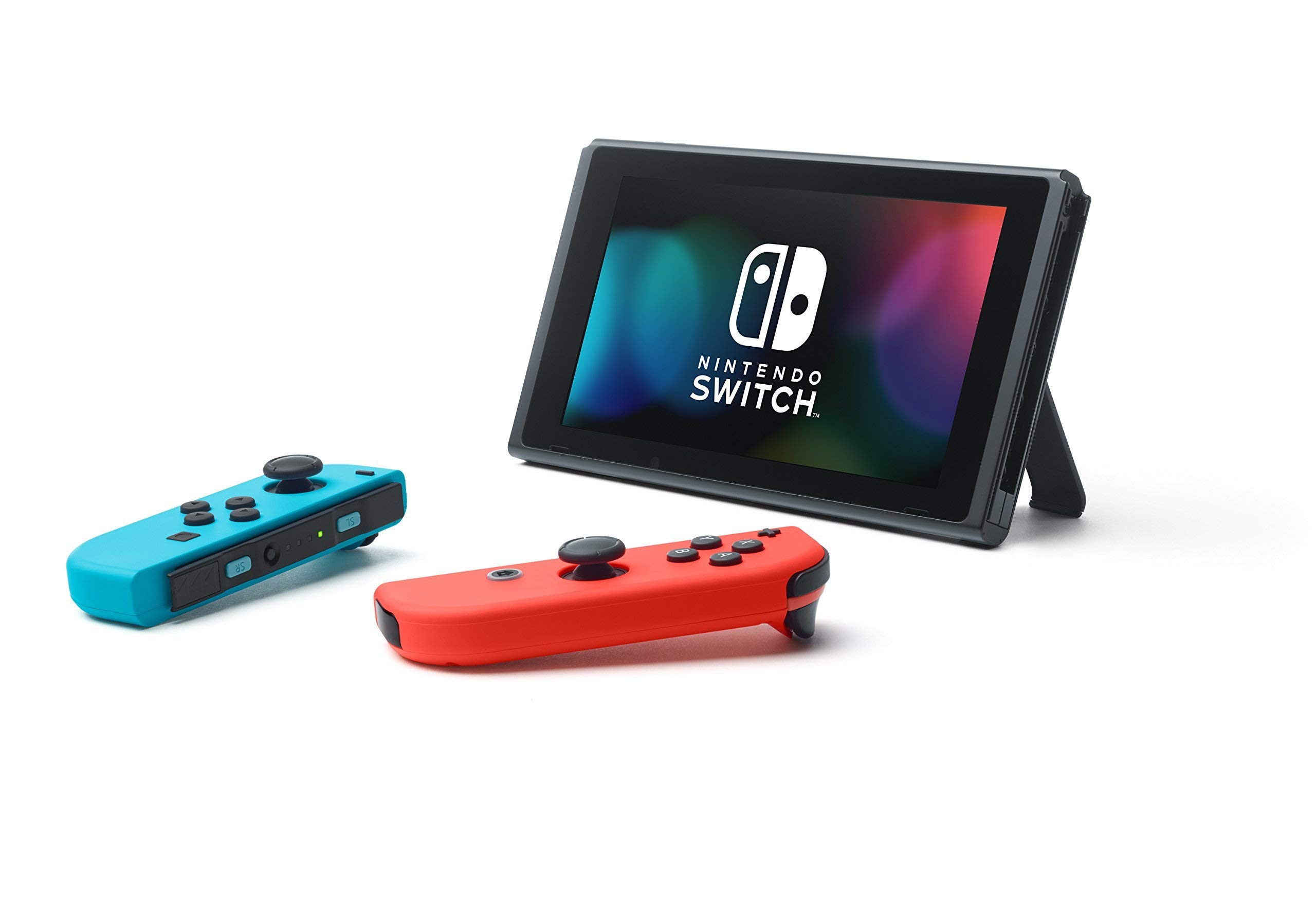 Nintendo Switch - Consola Nintendo Switch Rojo / Azul neón (Modelo 2019) + Mario Kart 8 Deluxe - Edición limitada