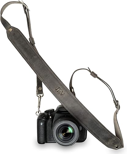 Miniatura 6 de PEGAI Correa de cámara DSLR personalizada 100% de piel, compatible con cámara Canon y Nikon  Arnés de cámara hecho a mano, regalos para fotógrafos,