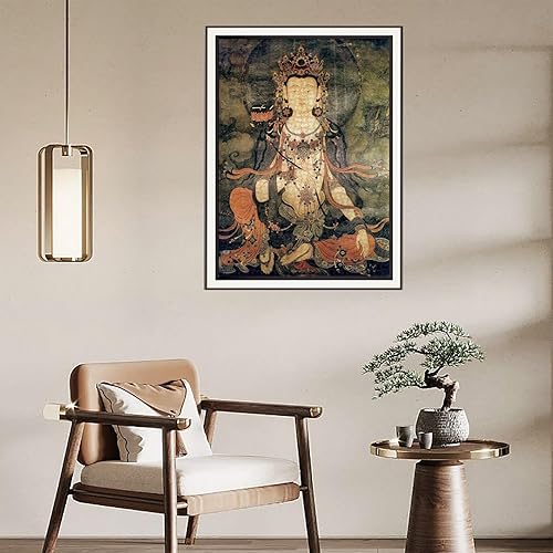 Miniatura 5 de Bristlegrass Rompecabezas de madera para adultos, 500 piezas en adelante, budismo tibetano Thangka - Bodhisattva Samantabhadra - Estilo chino