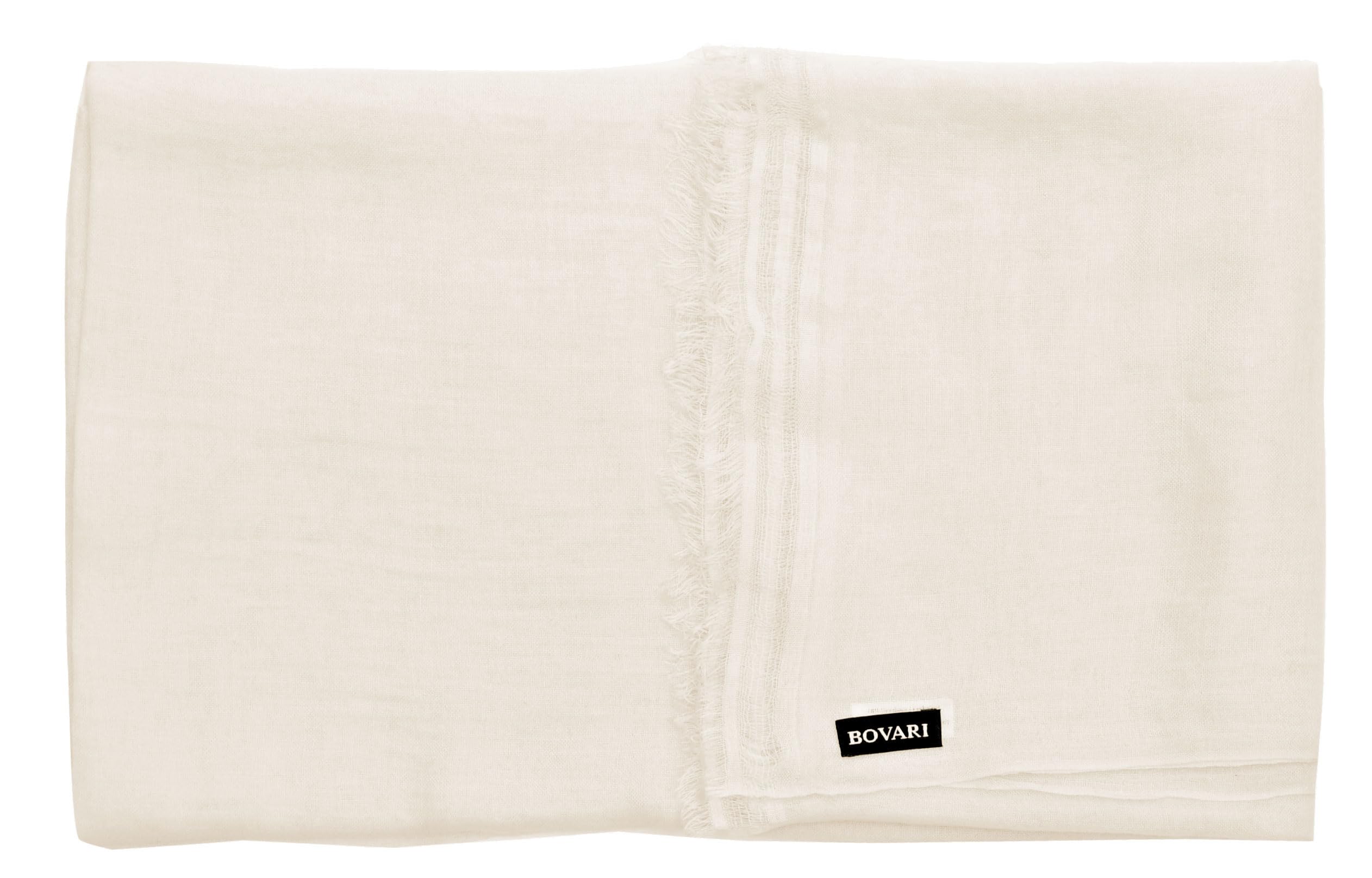 Bovari Pashmina Kaschmir Schal Damen - 70% Kaschmir 30% Seide - extra leicht/dünn - Sommerschal - 200 x 70 cm