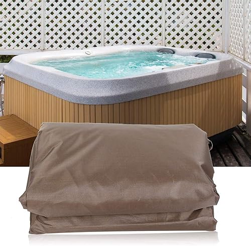 Miniatura 2 de Cubierta cuadrada para bañera de hidromasaje, cubierta protectora cuadrada para exteriores, a prueba de lluvia, a prueba de polvo, cubierta