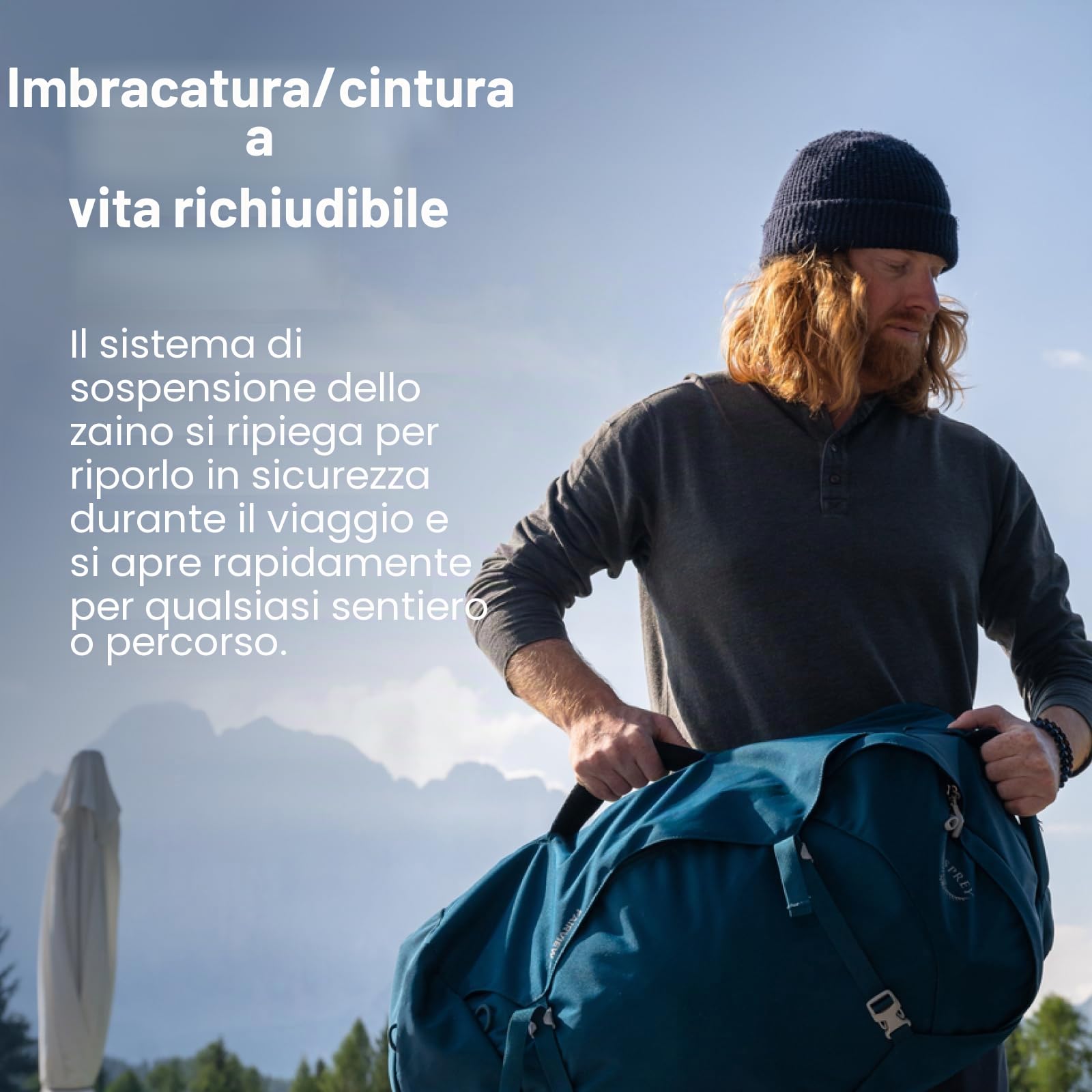 Osprey Farpoint Uomo Zaino da viaggio