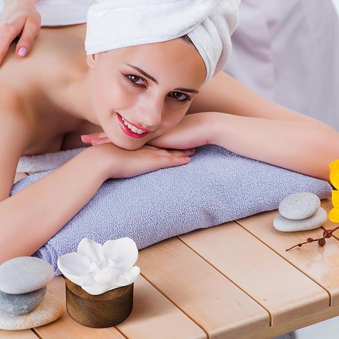 2 Piezas Difusor de Aceites Esenciales Cerámico Rosa Pasivo No Eléctrico miniatura 5