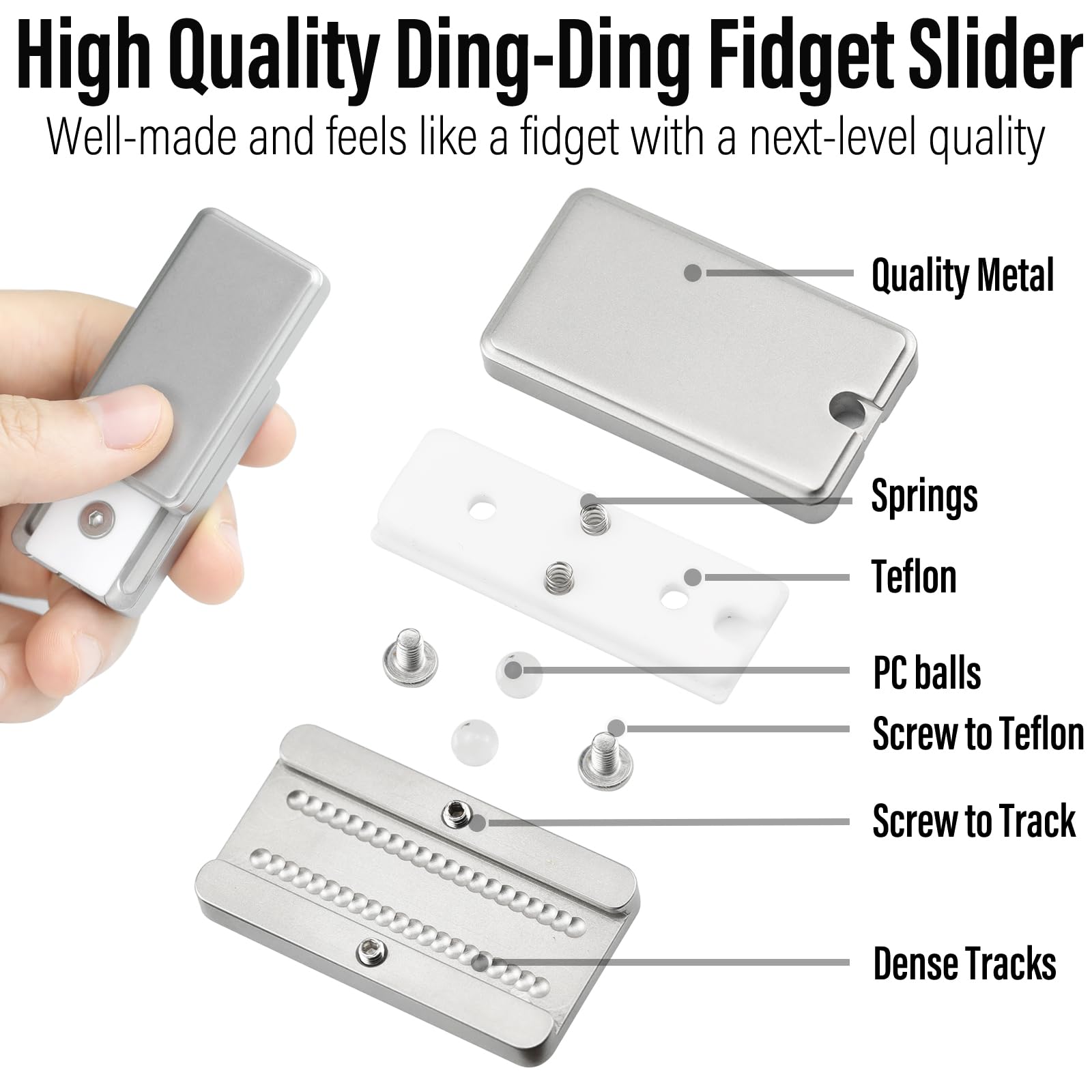 Ding Ding フィジェットスライダー　正規品 Amazon | FREELOVE メタルフィジェットスライダー Ding フィジェット