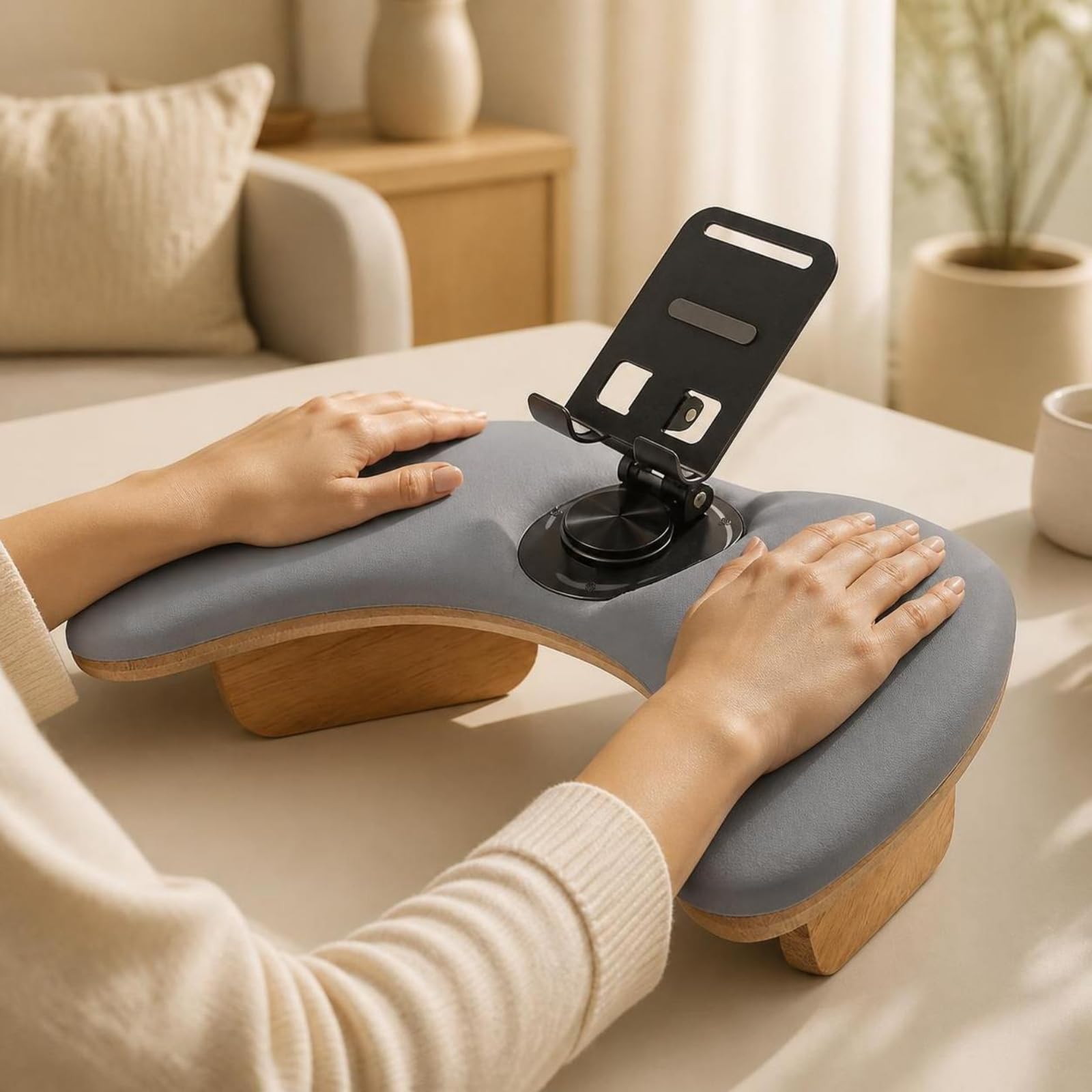 predolo Repose-Poign pr Manucure Ergonomique | Repose-Main pr Manucure, Stable, Mobilier, à Domicile, Manucures, Noir
