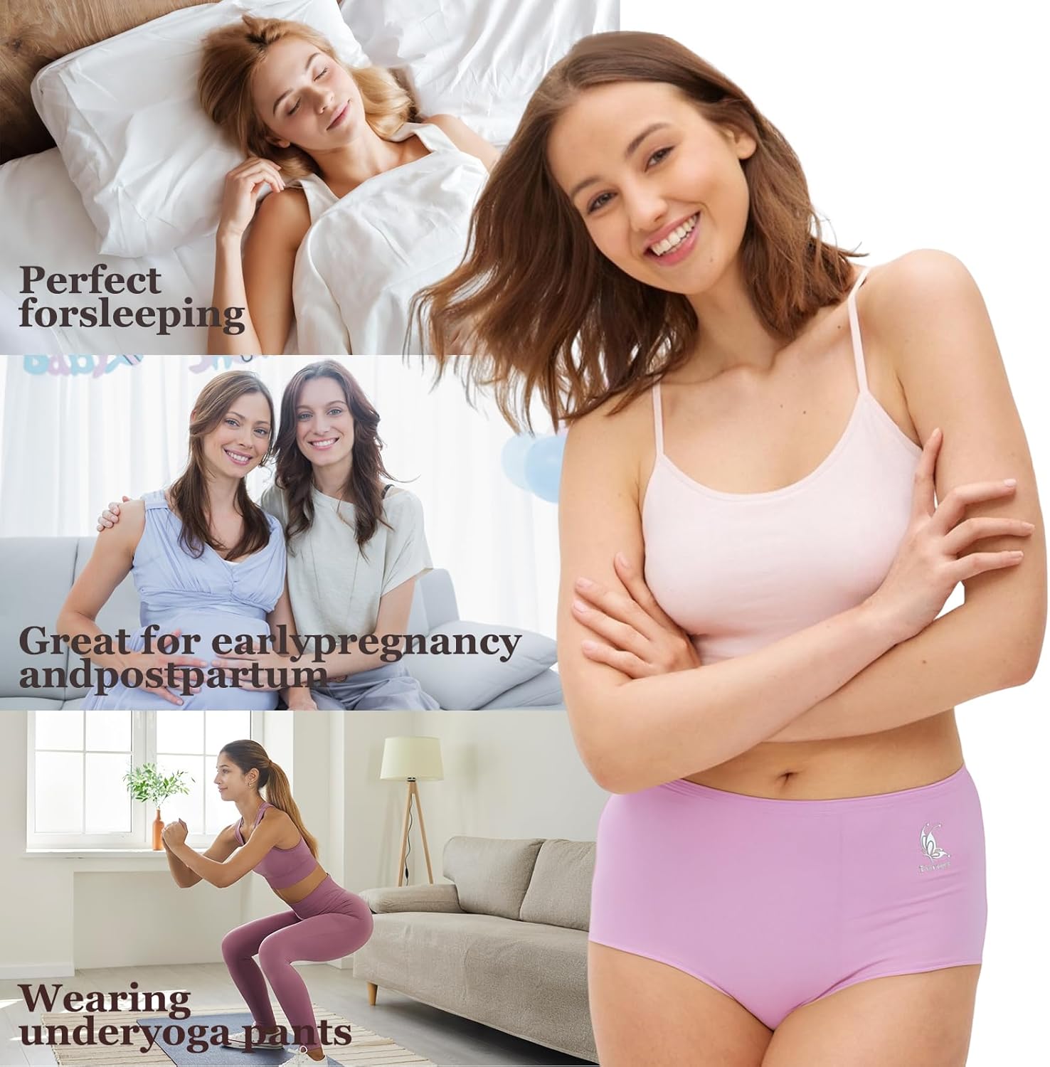 Women's Cotton Underwear High Waiste Full Coverage Ladies panties Breathable Briefs Underpants Regular & Plus Size - Image 6