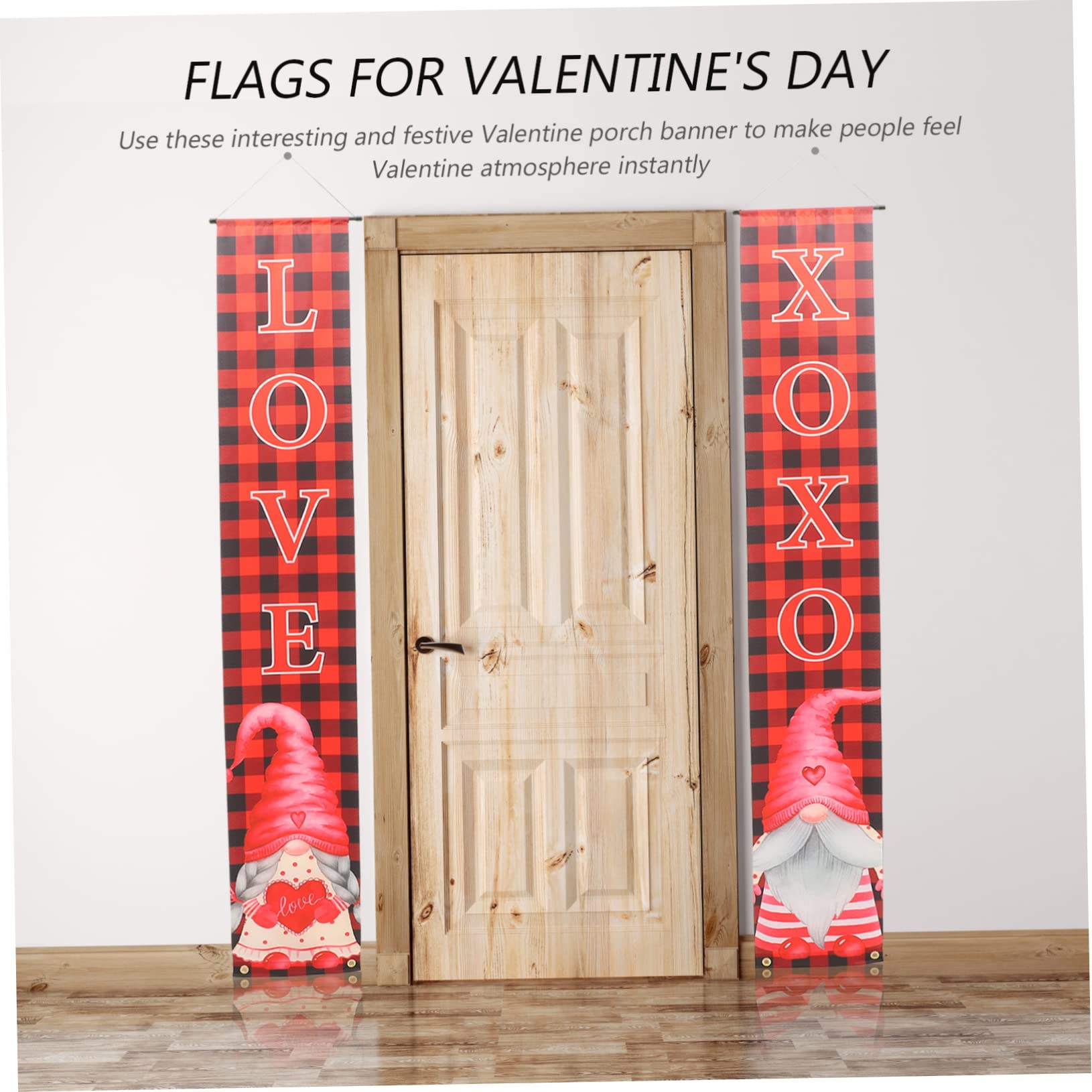 Amosfun 3 Paare Couplets Zum Valentinstag Verheiratetes Banner Nussknacker Dekoration Mädchen Türschild Zeichen Glücklich Außen Dekorationen Heim Kranzhalter Für Haustür Wand Polyester