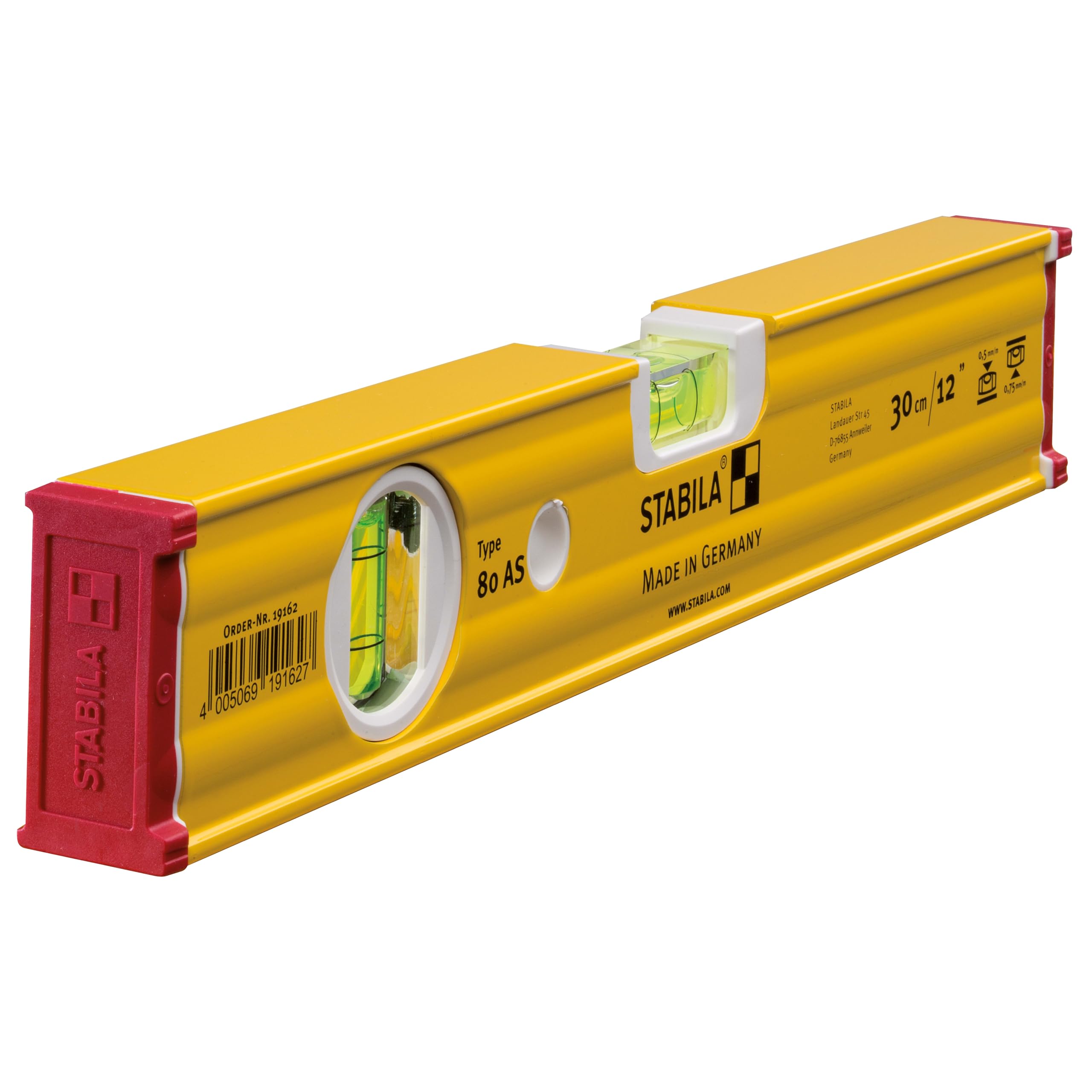 80 AS Spirit Level 2 Vial 19162 30cm