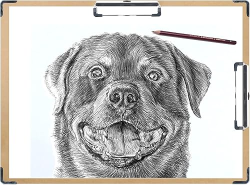 Miniatura 6 de Tablero de dibujo de 17 x 24 pulgadas, doble clip con protector de esquina, tablero de dibujo duro para artistas, perfil bajo, portapapeles, paquete