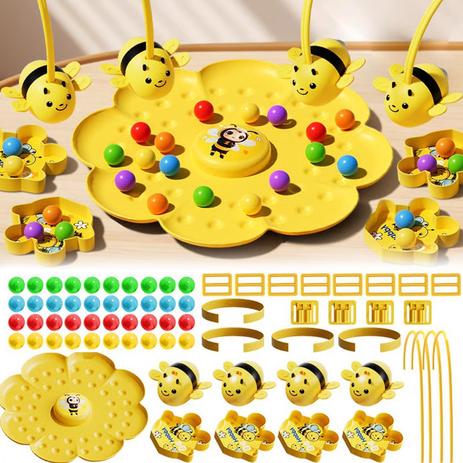 Jeu Magnétique De Cueillette De Haricots – Abeilles Animées, Attrape-abeilles, Pour 2-4 Joueurs, Intérieur/extérieur, Voyage
