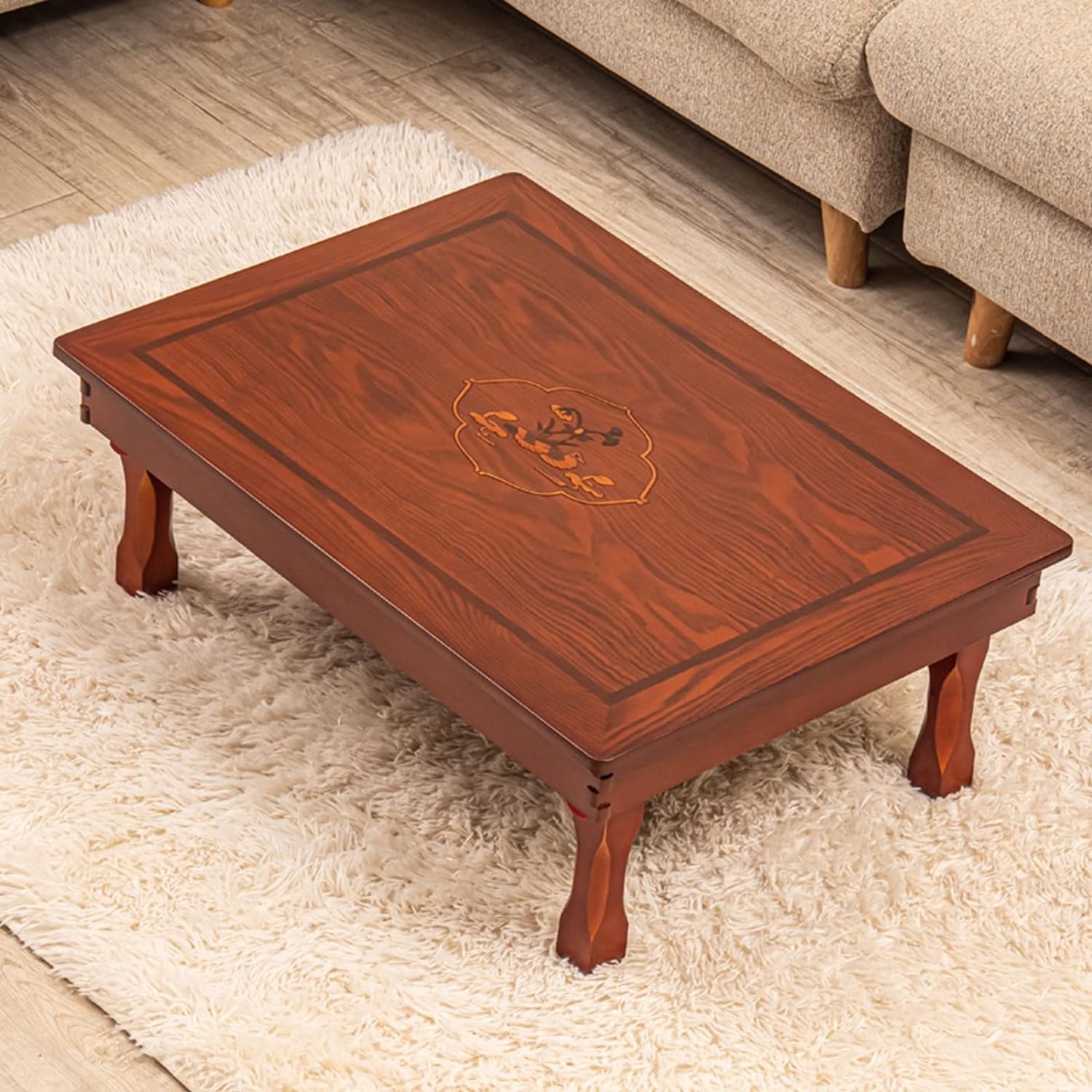 GeRRiT Mesa Plegable con Ventana salediza, Mesa Baja, Mesa de Comedor Plegable para el hogar, Mesa de té, Mini Mesa de Estudio para salón de té, balcón, Sala de Estar