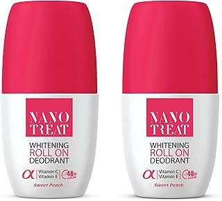 مزيل عرق من نانو تريت - خالي من الألومنيوم والبارابين - تركيبة 5 في 1 - حماية تدوم طويلًا من الروائح - 24 ساعة (رائحة الخوخ الحلو)