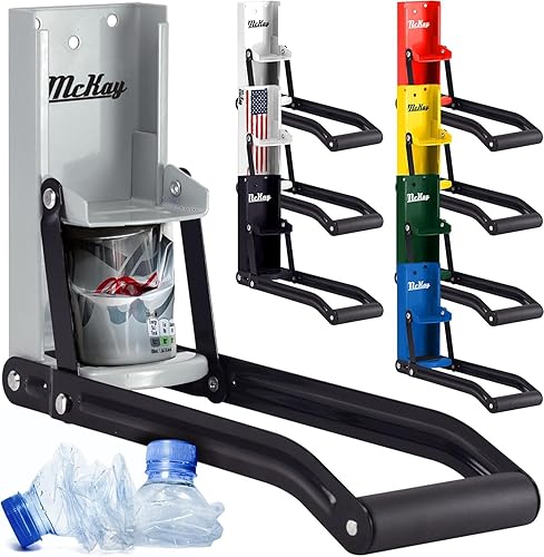 Miniatura 19 de Mckay Trituradora de latas de metal de 12 onzas, trituradora de latas montada en la pared, trituradora de latas para reciclar trituradora de pared