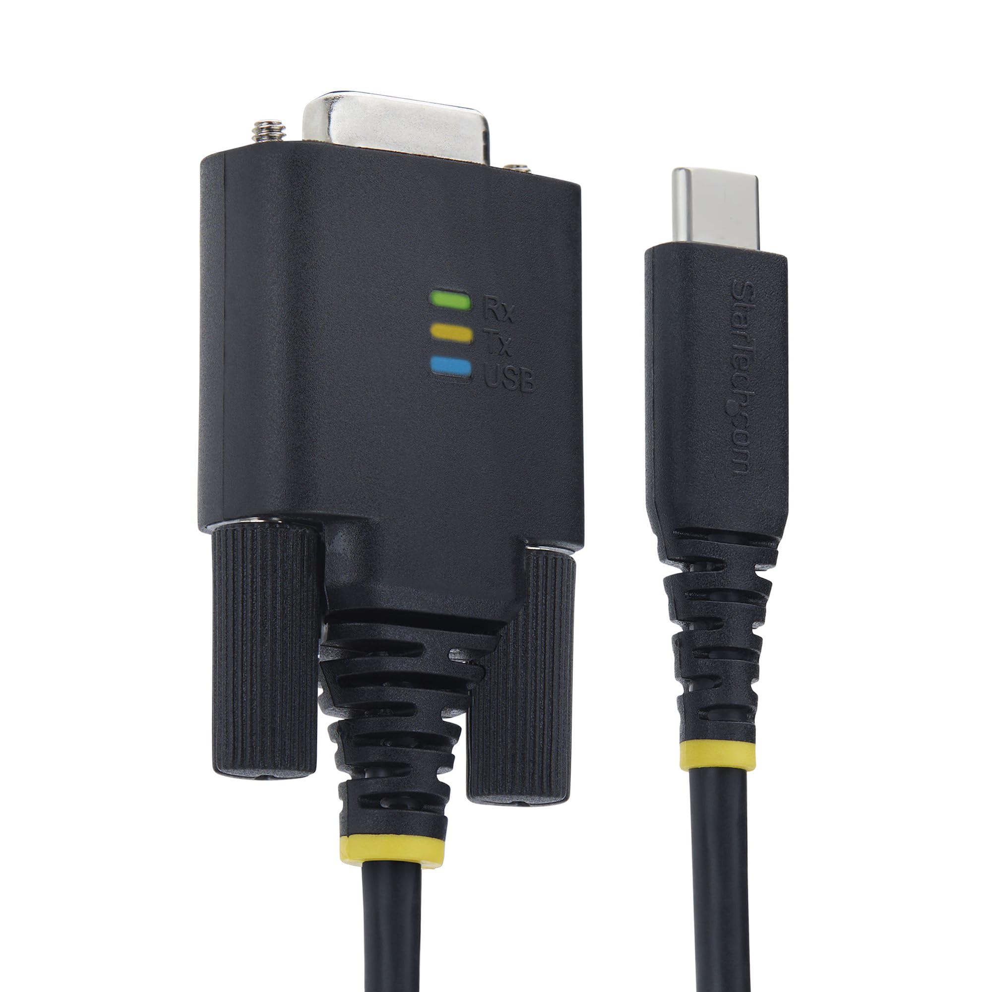 StarTech Câble USB-C vers Série de 2 m, Rétention COM, Puce FTDI