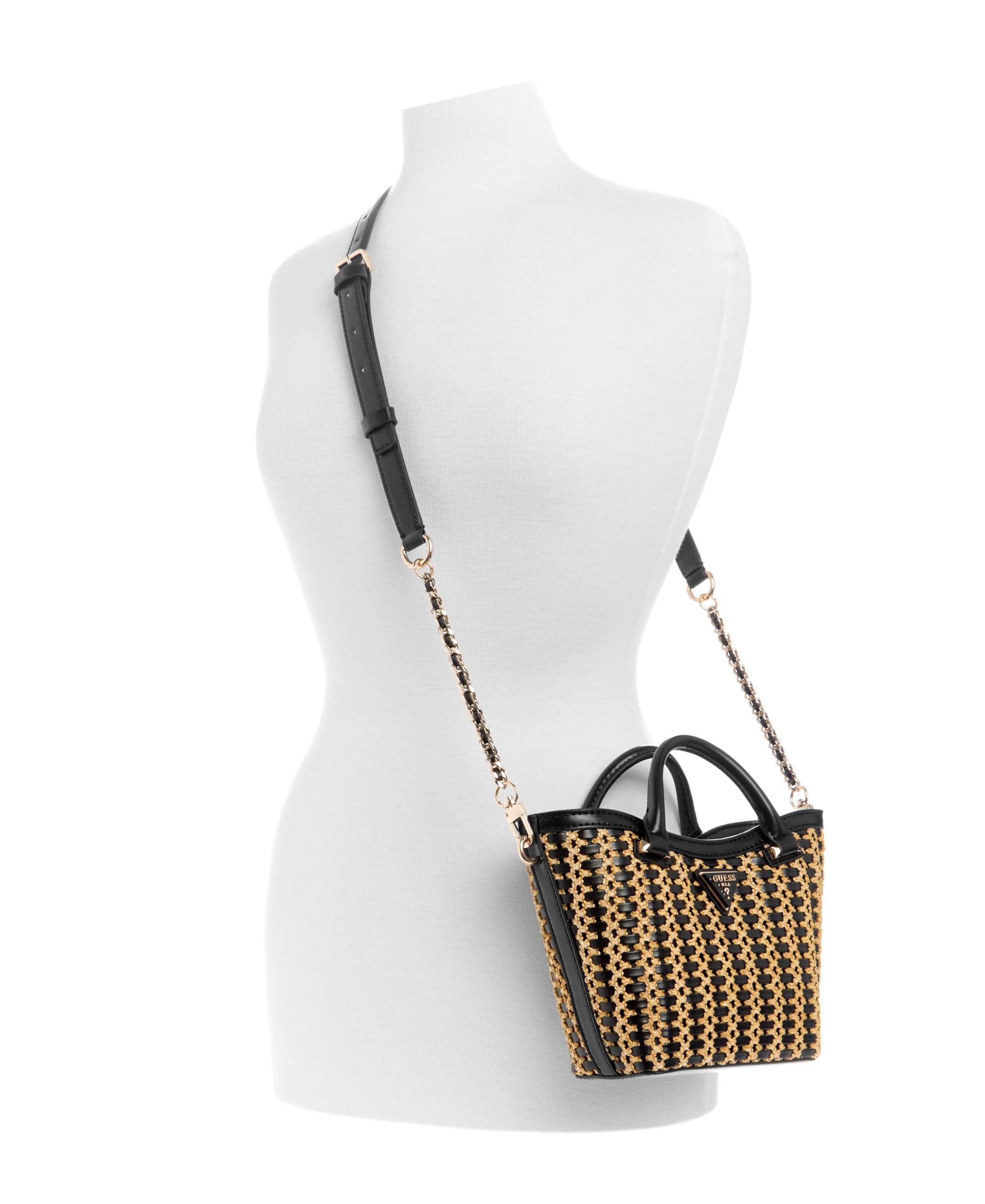Guess Atalia Mini Tote Natural/Black
