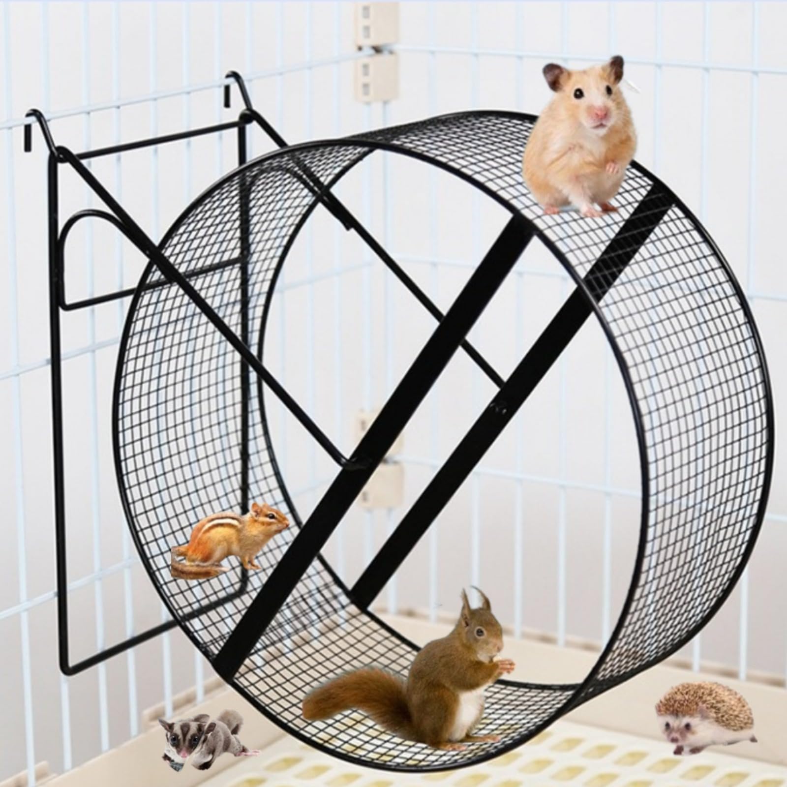 Rueda silenciosa para hámster, rueda silenciosa,rueda silenciosa para animales pequeños rueda de carreras para hámster, ratones, jerbos, animal doméstico pequeño