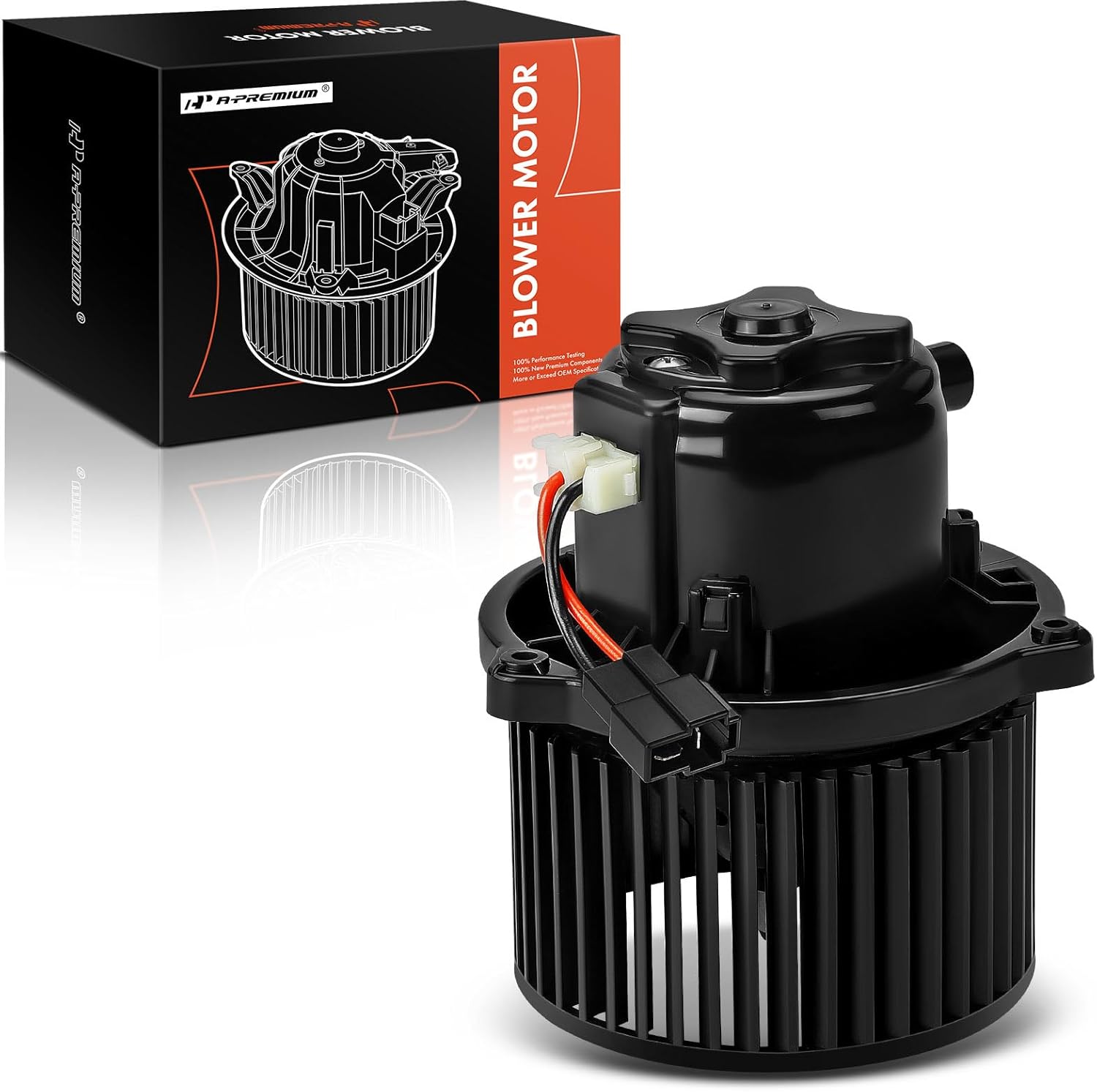 A-Premium Rear HVAC Heater Blower Motor Compatible with Hyundai Santa Fe/Santa Fe XL 2013-2019, Santa Fe Sport 2013-2018 & Kia Sorento 2021 - Replace# 97945B8000