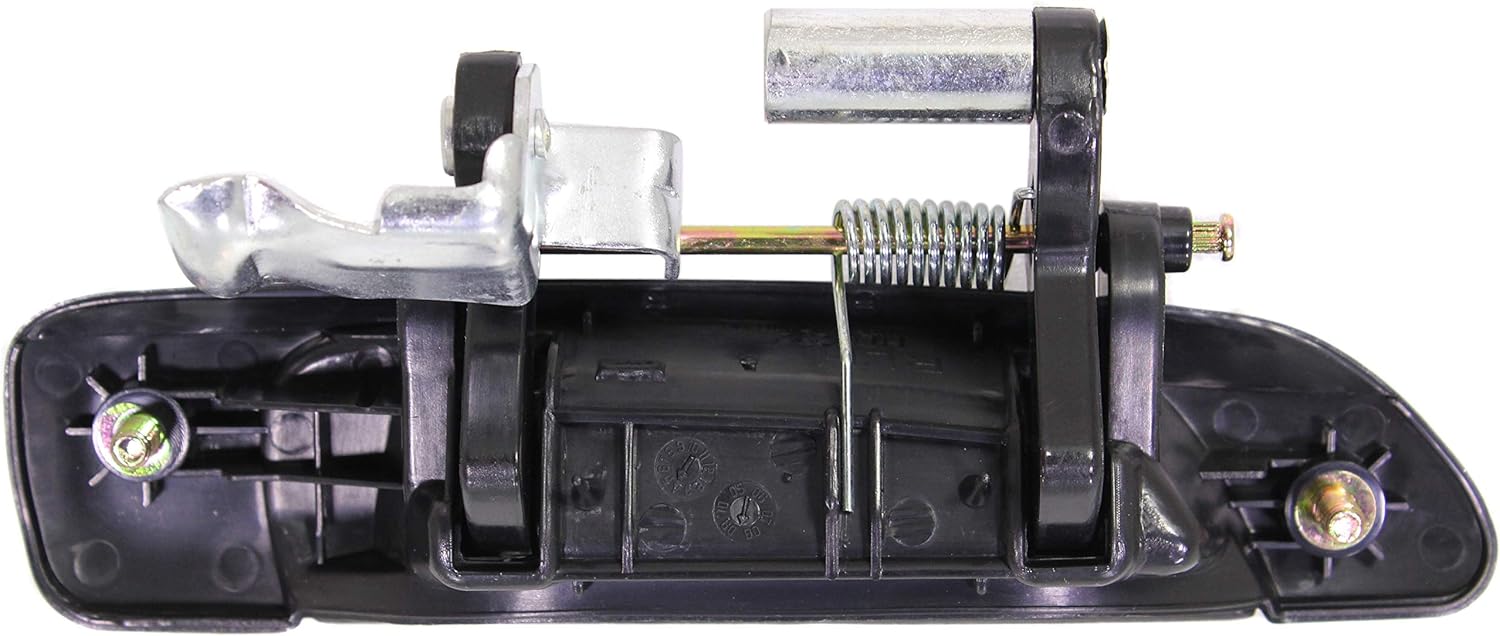 Exterior Door Handle Compatible with HONDA Civic 2001-2005 Front and Rear Door Handle Right Side and Left Side Set of 4 Outside Smooth Black with Keyhole Sedan