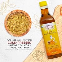 Vista 6 de Darsa Organics Aceite de mostaza para el crecimiento del cabello, la piel y el masaje, 33.8 onzas (33.8 fl oz), aceite de semilla de mostaza