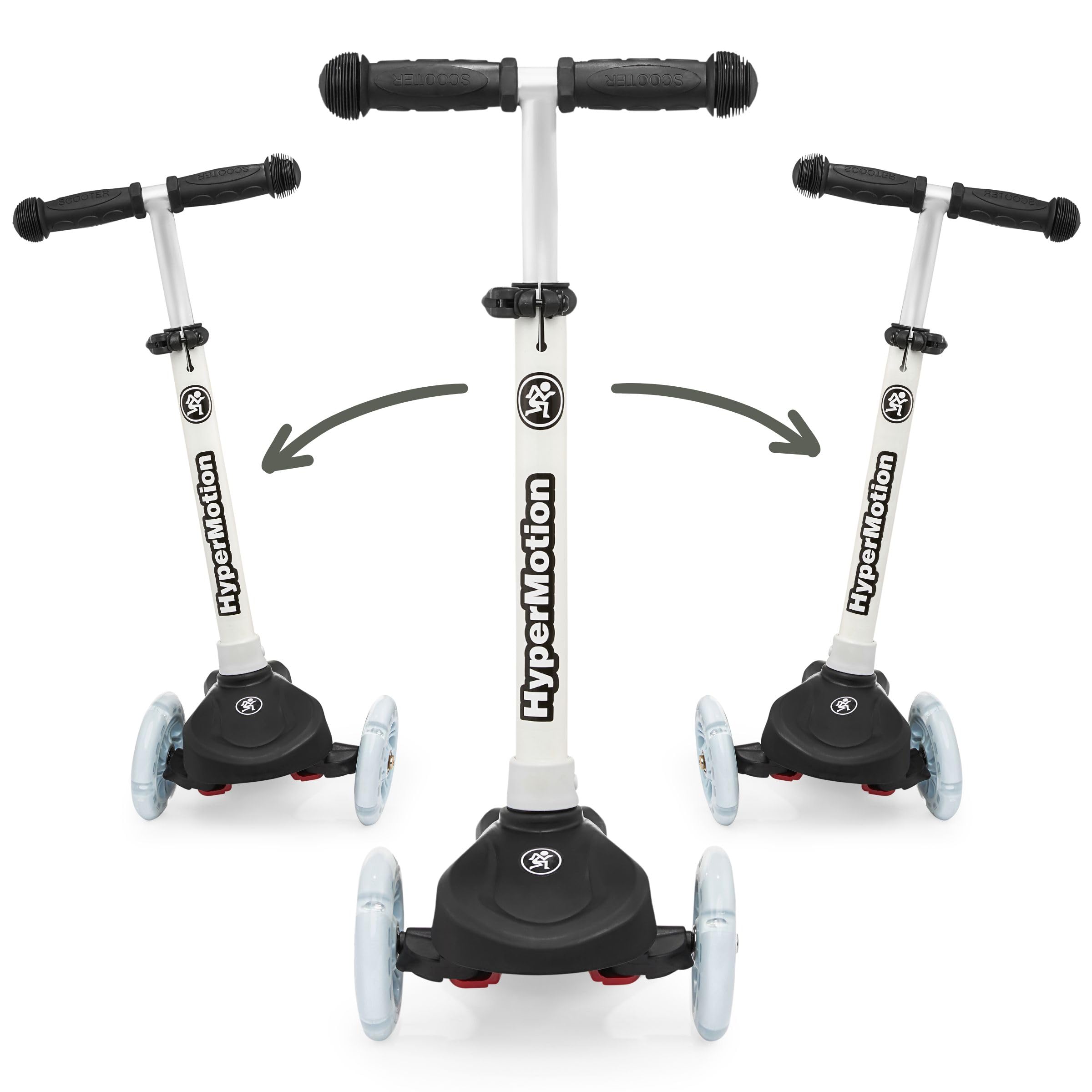 HyperMotion Kinder Dreirad Scooter 3-8 Jahre, TRINGO Balance-Scooter, Rutschfester Podest, Verstellbarer Scooter für Mädchen, Jungen 3+, Max. Belastung 50 kg