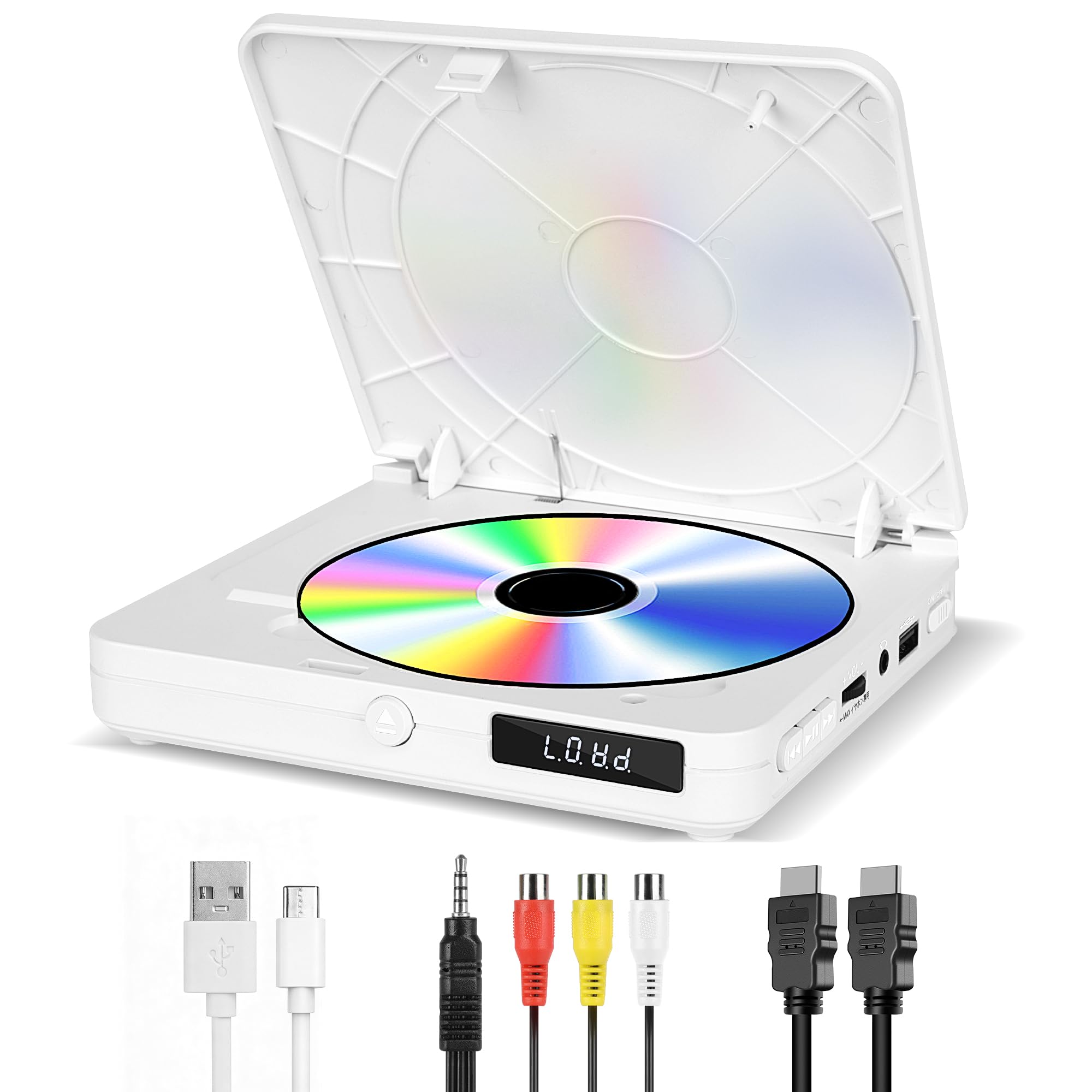 Amazon | DVDプレーヤー テレビ用 1080PフルHD出力 CD/DVD再生専用