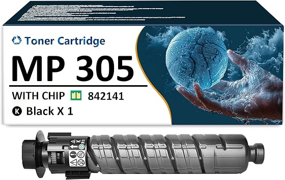 MP 305 Toner Cartridge Replacement for Ricoh MP 305 842141 Black Toner Cartridges Compatible for Ricoh MP 305SPF 305SP Printers, 1 Pack