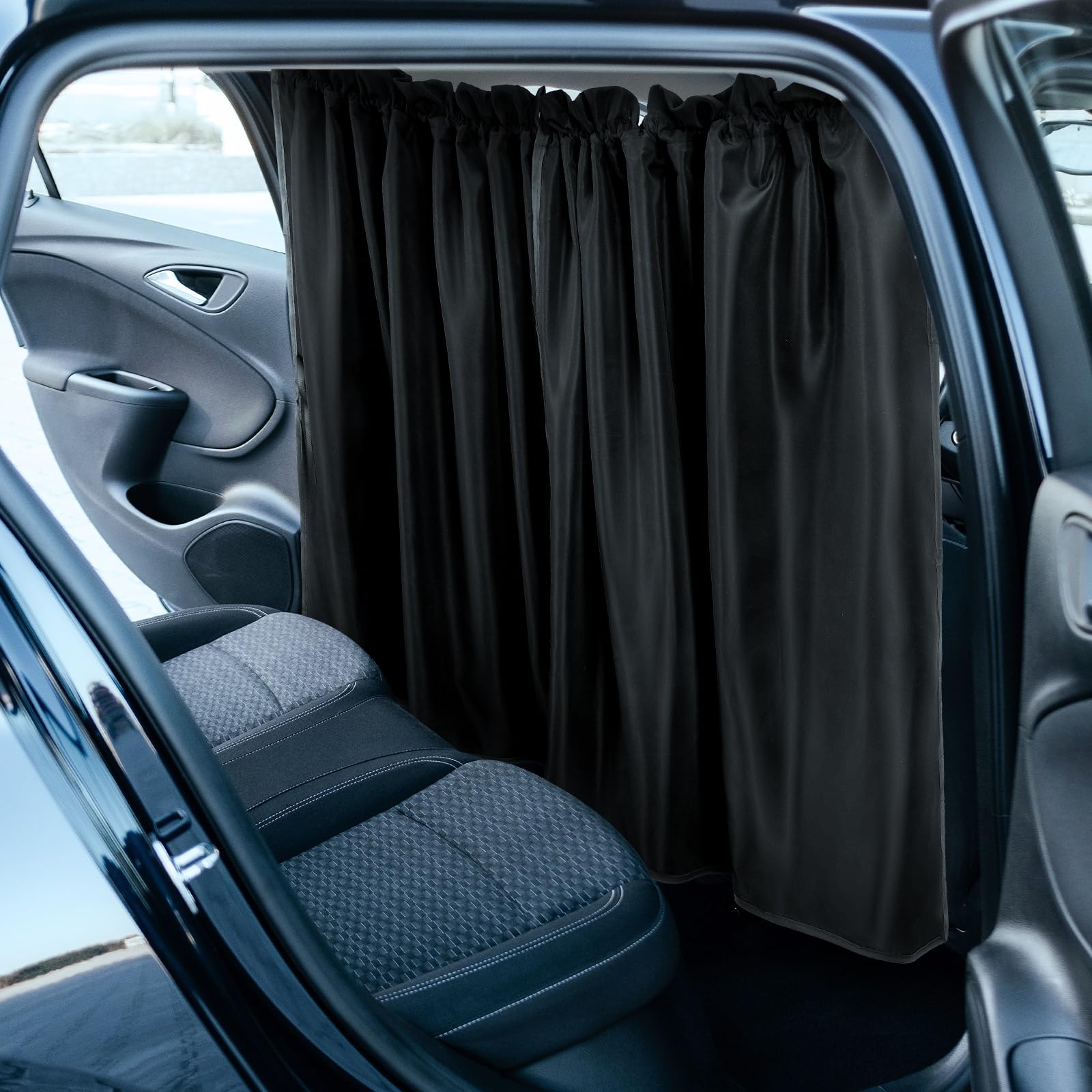 Neiang 車用カーテン 2枚セット 約70×80cm 車中泊 グッズ 間仕切…
