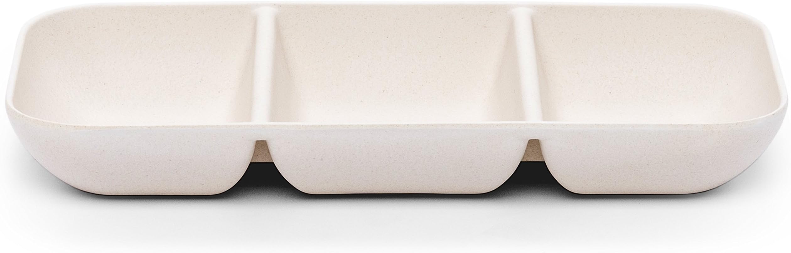 Bamboozle Three Section Condiment Server, Natural