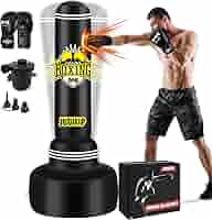 Sacco Da Boxe Autoportante 175cm Per Adulti - Gonfiabile Per Allenamento MMA E Fitness - Foto 5