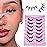 Fairy Lashes Manga Lashes Yasnai Clear Band False Eyelashes Wispy Lashes Fake Lashes Natural Look Eyelashes Wet-Look Spiky Anime Strip Lashes 7 Pairs Pack