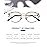 Cyxus Blue Light Glasses Round Frame Cateye UV Blocking Computer Glasses Clear Lens Metal Eyewear Ultra Light Relieve Digital Screen Eye Strain, Headache T66