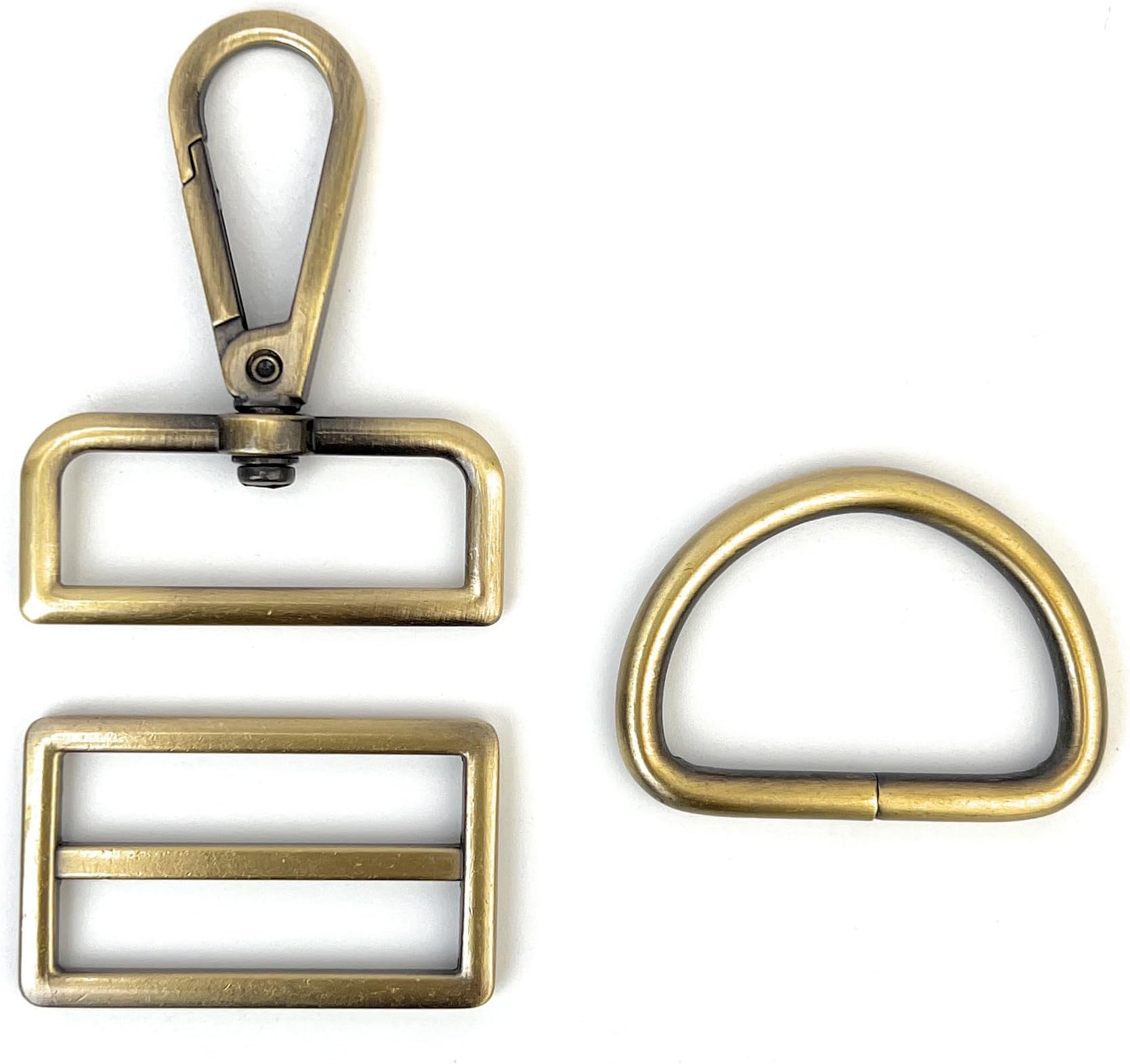VersaKitsVersaKits 15 Pcs Purse Hardware Heavy Duty Swivel Snap Hooks D Rings for Purse and Tri-glide Slide Buckles for Bag Making