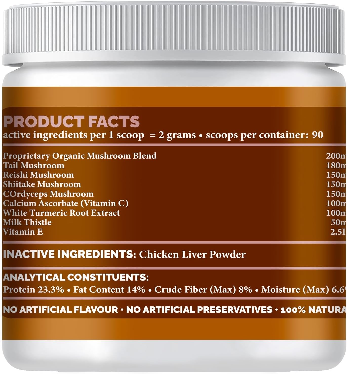 Mushroom Blend Powder Food Topper 6.35oz, (300g)