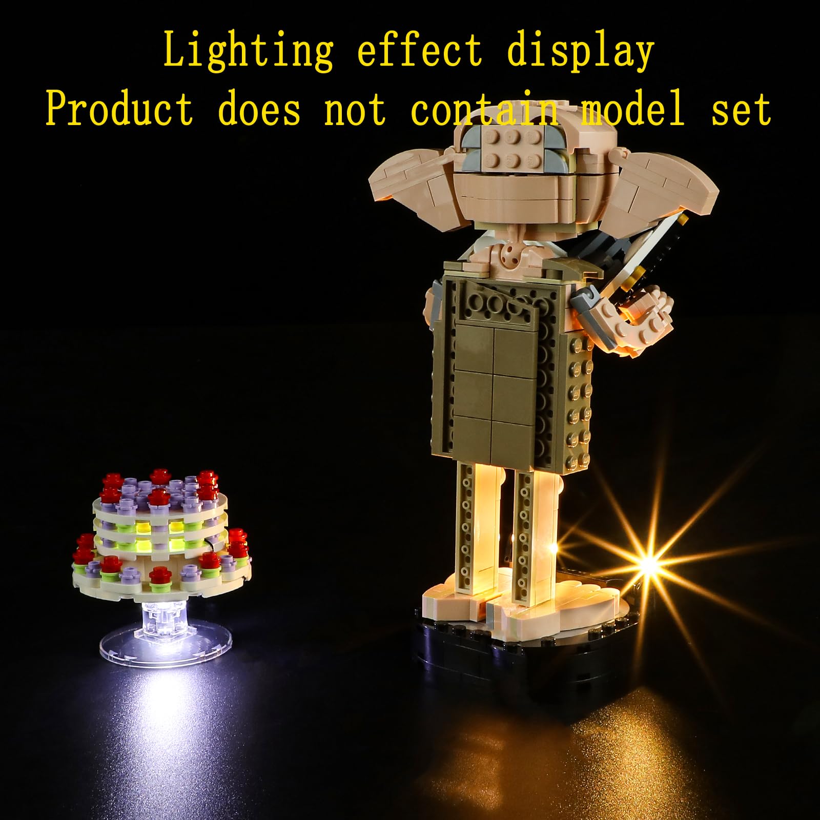 GEAMENT LED Light Kit Compatible with LEGO Dobby the House Elf - Lighting set for 76421 (Model Set Not Included) - Image 4