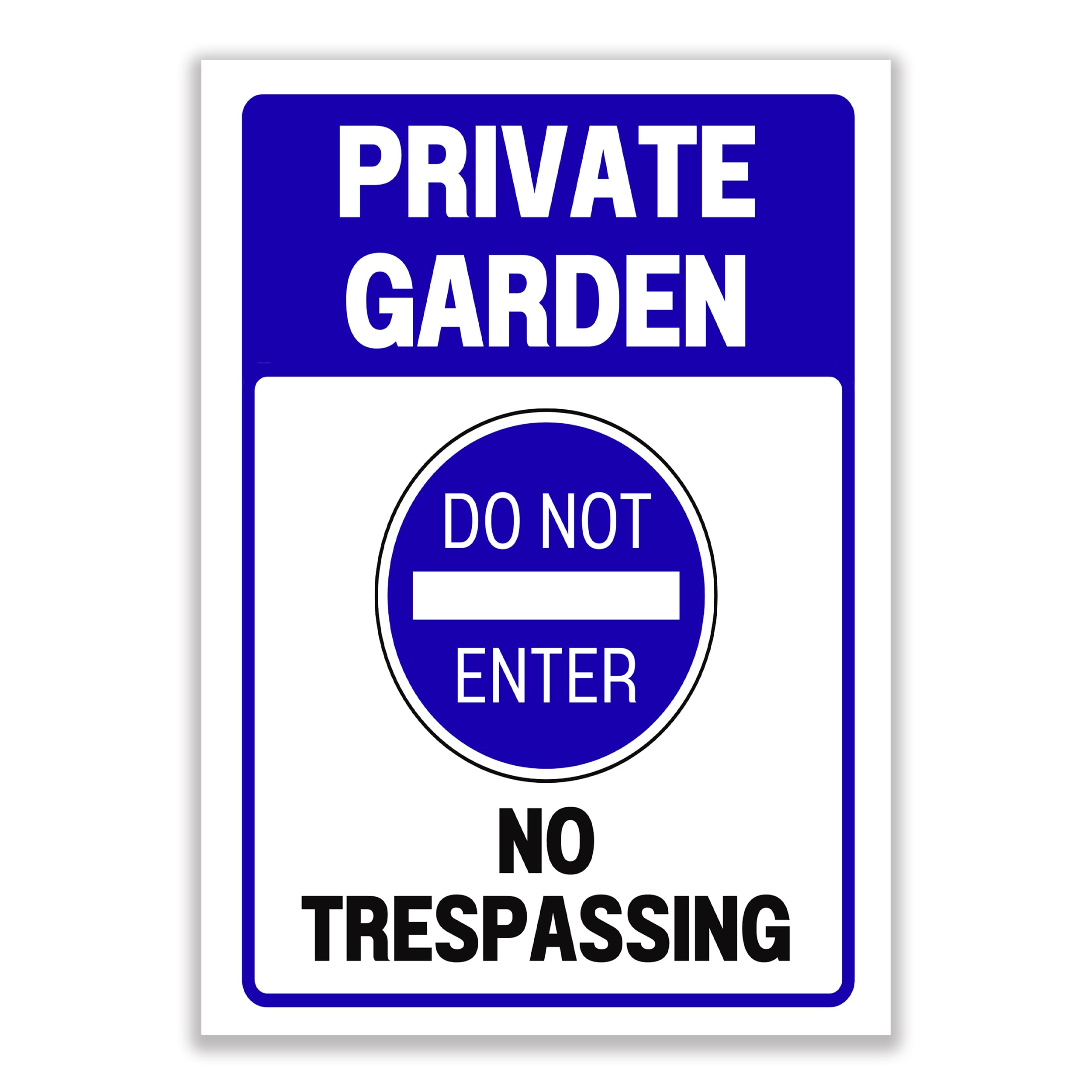 LP Lifestyle Private Garden No Trespassing Sign – Do Not Enter Warning Notice, Waterproof PVC Sign for Outdoor Use, Clear Property Boundary Sign, Easy to Install No.265 (A4 (210mm x 297mm) – No Holes)
