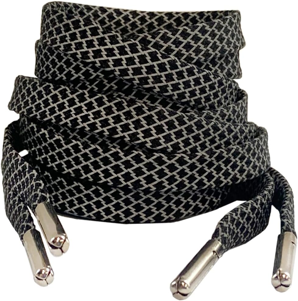 Iron head Flat Shoe Laces Reflective,for Sport Sneakers Skates Boots 9 Different Lengths 6 Colors - Amazon product rated Grade B