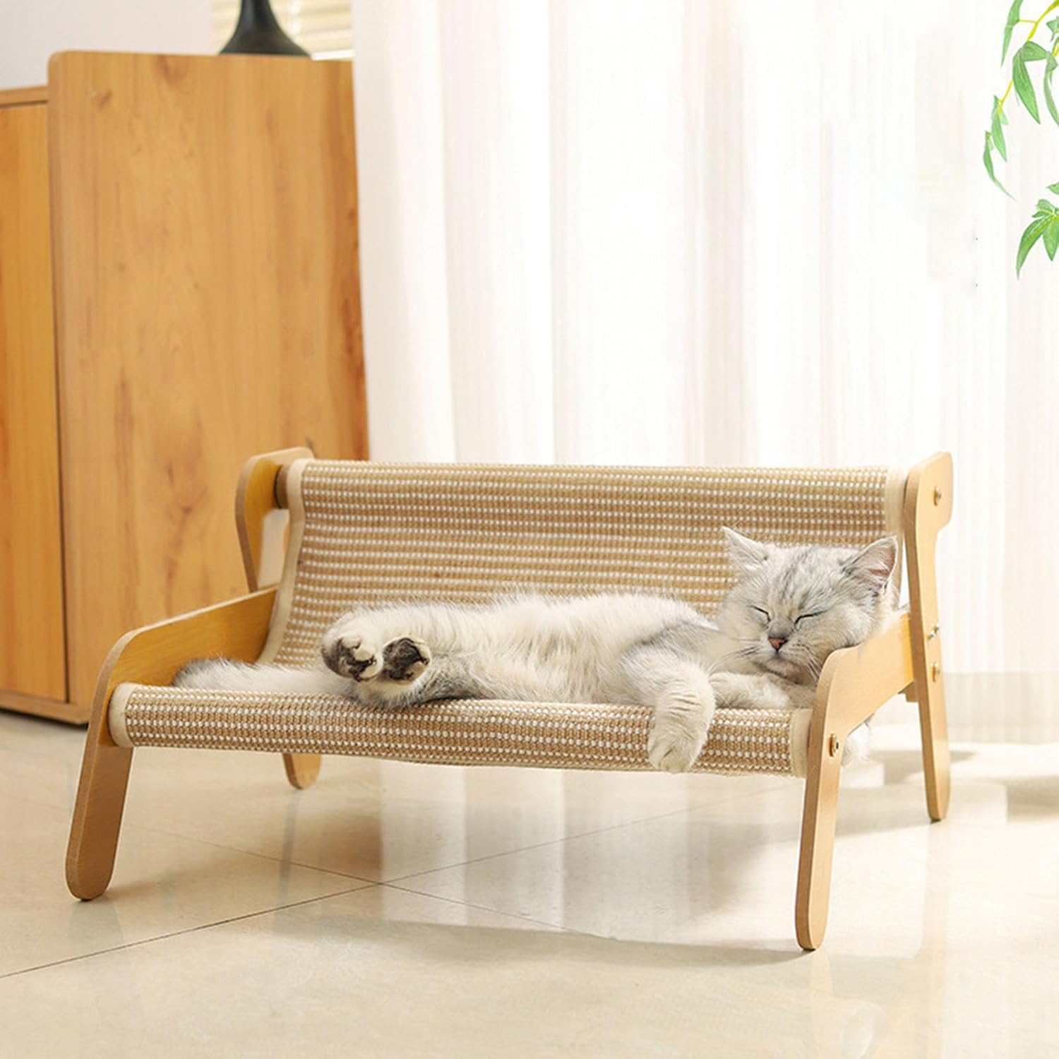 Multiuse Cats Scratcher Bed Oversized Sofa Cardboard Structure Lounge for Sleep Climbing Board Bed