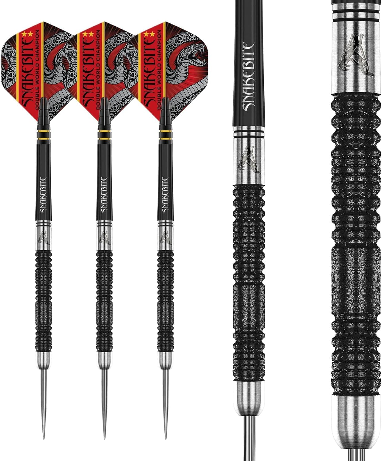 RED DRAGON Peter Wright Snakebite DWC Special Edition 22g with Flights and Stems (shafts)