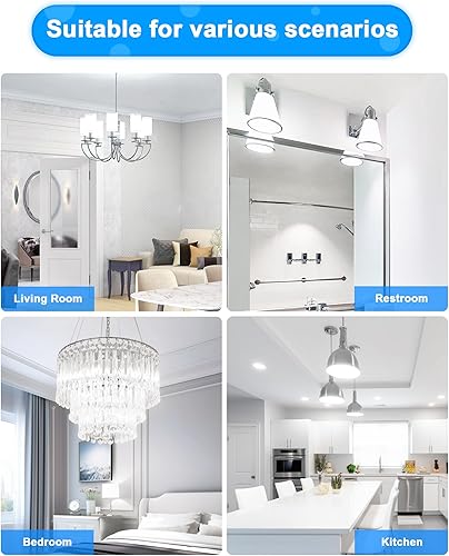 Miniatura 6 de Bombillas LED G9 regulables, 40 W, equivalente a halógeno G9 de 5000 K, luz blanca diurna T4 G9, bombillas de base bi-pin T4 G9, 120 V sin parpadeo,