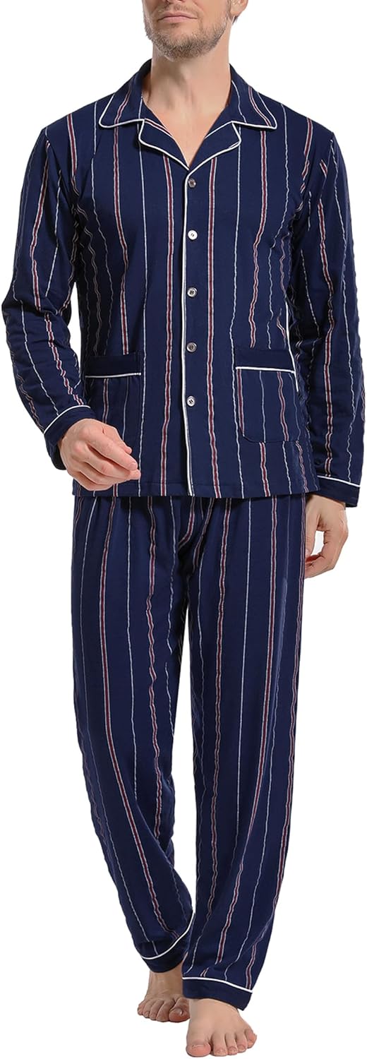Xumplo Dames Heren Pyjama Set Koppel Bijpassende Pyjama Volwassen Fleece Warme Pjs Plaid Nachtkleding 2 Stuk Loungewear, Bruine sets voor mannen, L