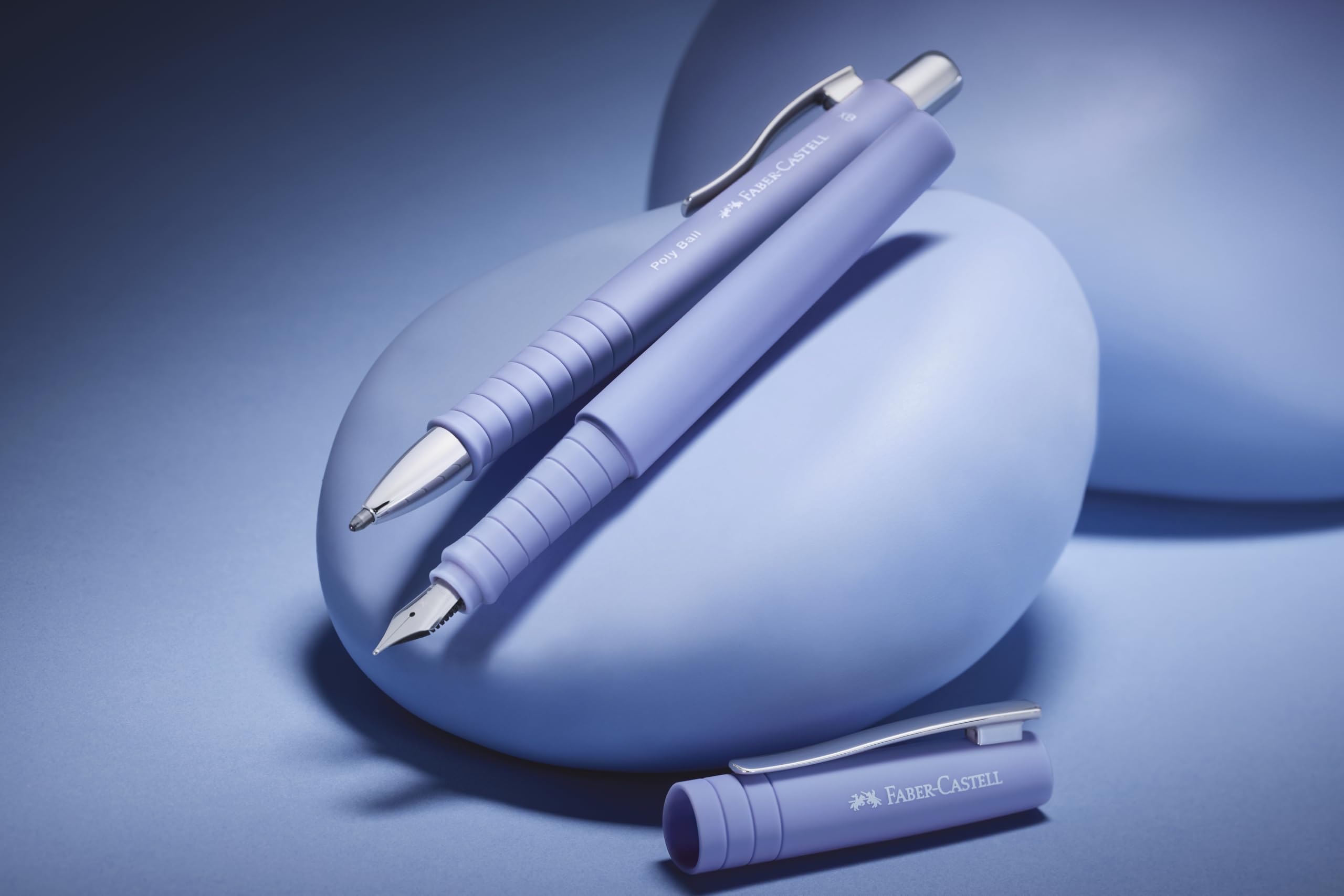 FABER-CASTELL 241051 Poly Pen Writing Set including Ballpoint Pen and Fountain Pen Pale Iris - Image 4