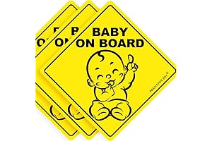 Baby on Board Stickers for Car- Enhanced Safety for Little Ones on the Road