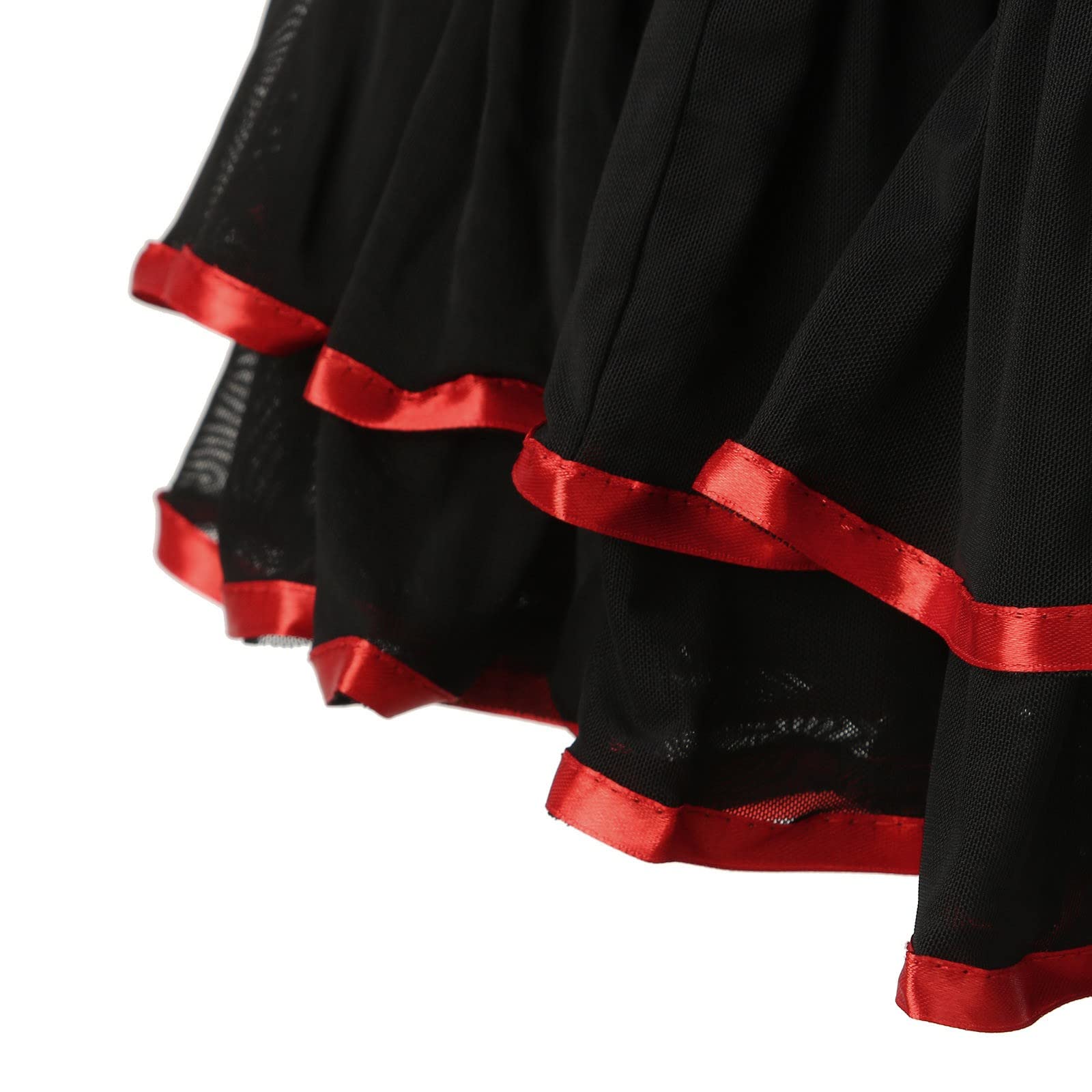 Vestito da donna per carnevale, tutù, gonna a pieghe, abito da ballo, gonna da ballo, gonna da esercizio, gonna da donna