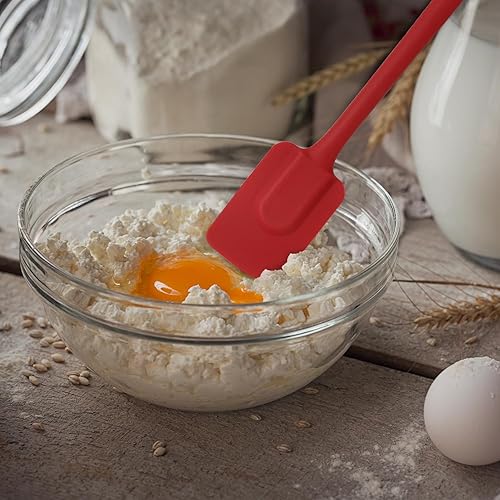 Vista 110 de Mrs. Anderson's Baking Raspador de espátula de silicona, flexible y antiadherente, turquesa