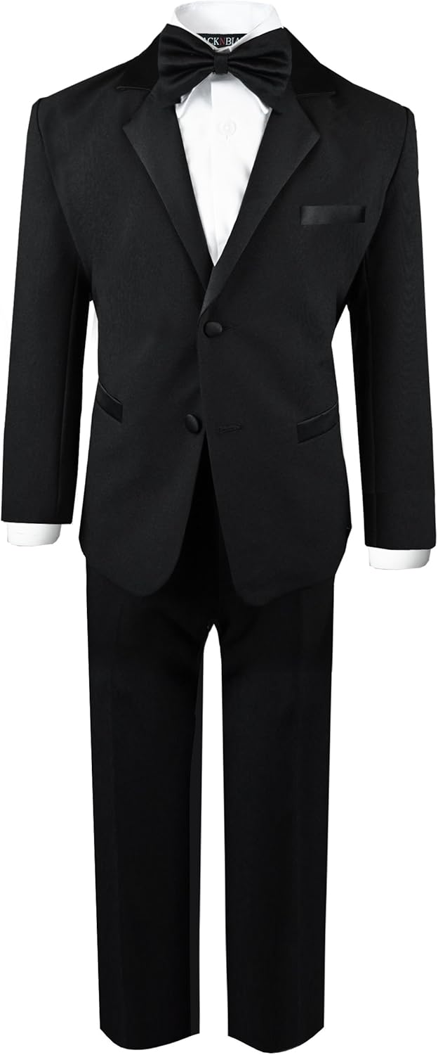 Black n Bianco Boy's Modern Tuxedo Dresswear Set 10 Blush