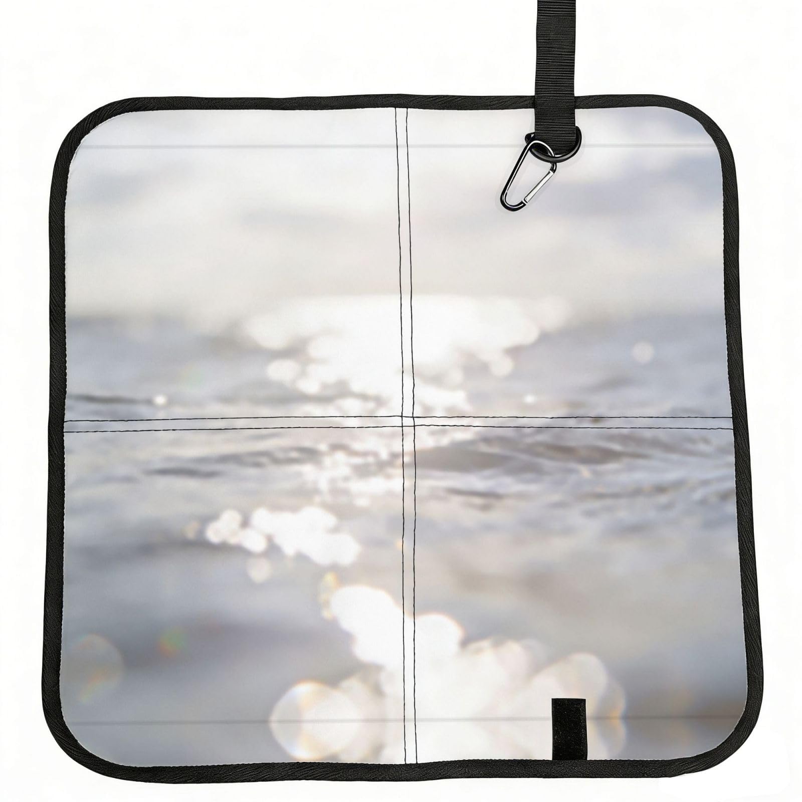 DUYIOKH Sunlit Tide Print Foldable Portable Seat Cushion for World Cup Games, Camping and Outdoor Activities
