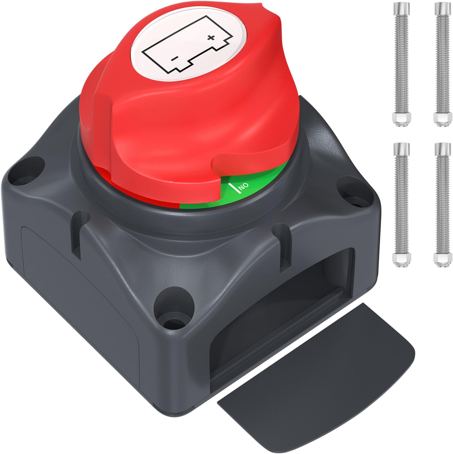 Joinfworld Battery Disconnect Switch 12V-48V Waterproof Marine Battery Cut Off Switch Master for Car Boat RV ATV UTV Vehicles