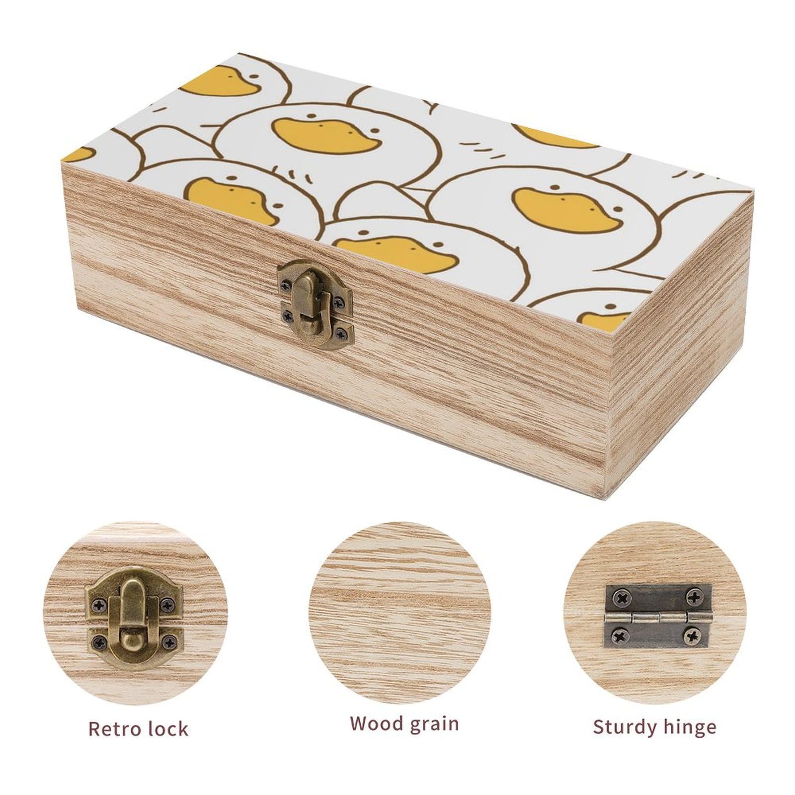Amazon｜木製ボックス 面白い アヒル 収納ケース アクセサリー