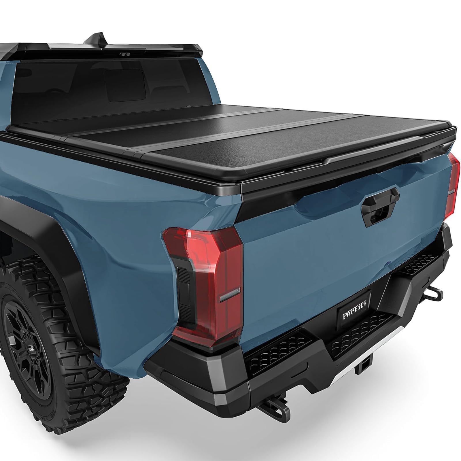 Perfit Liner FRP Hard Tri-fold Truck Bed Tonneau Cover for 2016-2026 Tacoma 5 FT (60") Bed (Models with Trail Special Edition Storage Boxes), Only