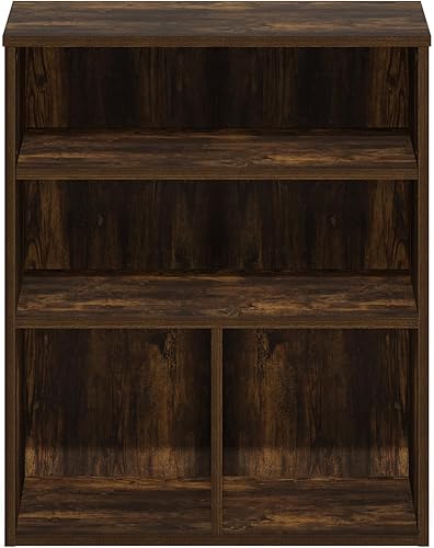 Miniatura 80 de Furinno Jaya Simple Home Estantería ajustable de 3 niveles, blanco Blanco,Negro -,Pino ámbar,Nuez Columbia,Espresso,Roble Frech